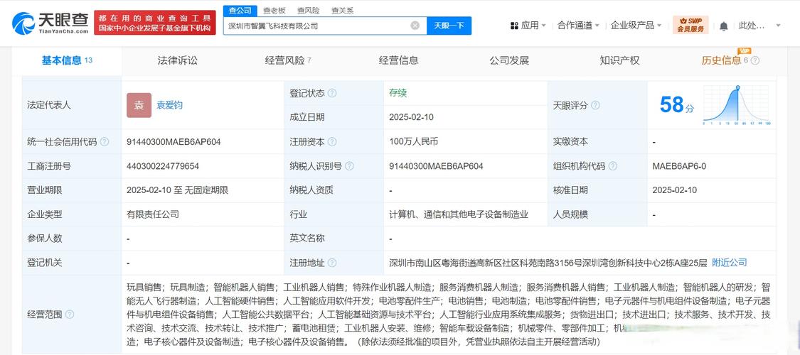 【赛为智能等成立智翼飞科技公司】天眼查app显示,近日,深圳市智翼飞